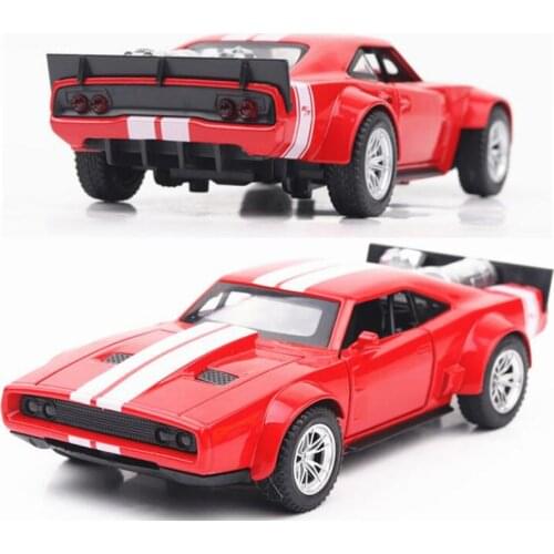15.5CM 1:32 Scale Metal Alloy Dodge Charger Fast F8 Car Model Pull back Model Diecast Vehicles Toys F Children