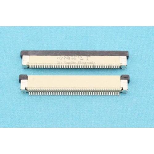 WZSM Free Shipping NEW FFC FPC Flexible Flat Cable Connector 0.5mm Pitch 50 pin Flexible cable Socket