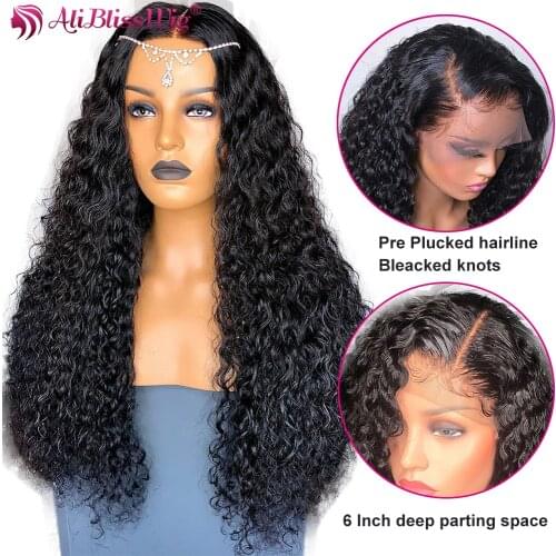 Curly Human Hair Wigs 13x4 Lace Front Wigs For Black Women Lace Front Human Hair Wigs Kinky Curly Brazilian Remy Hair