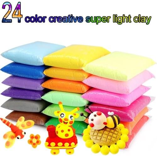 Childrens colored plastic, soft, air dried educational polymer clay, early learning toys, 36 colors, high quality