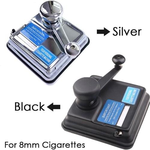 8mm Hand-cranked Semi-automatic Tobacco Cigarette Rolling Machine Manual Cigarette Maker Roller Smoke Tools Smoking Accessories