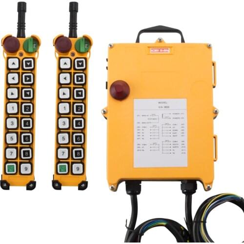 YNieDer 1 Speed 2 Transmitter 16 Channels Hoist Crane Industrial Truck Radio Remote Control System Controller