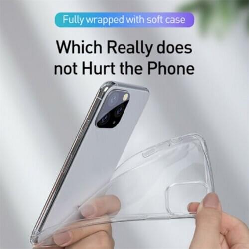 Transparent Shockproof Ultra-Thin Clear Silicone Case for IPhone11 Pro Max Clear Anti-Knock Phone Shell Soft TPU Back Cover Case