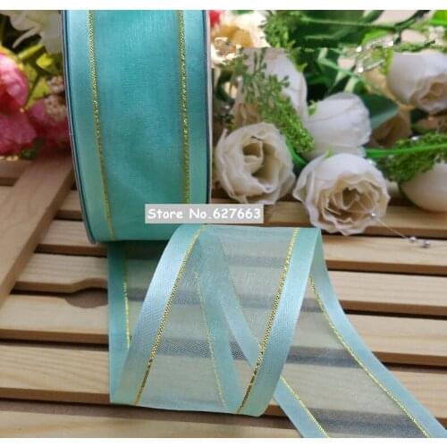 1-1/2'' 38mm Luxury Satin Edge Organza Ribbon for Hair Bow, Wedding Decoration Free Shipping