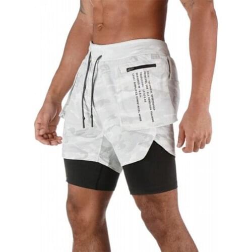 2020 Summer Running Shorts Men 2 in 1 Sports Jogging Fitness Shorts Training Quick Dry Mens Gym Men Shorts Sport gym Short Pants