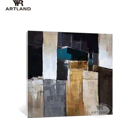 Nordic style Handmade acrylic oil painting on canvas abstract dark landscape wall art hanging picture for living room Entrance