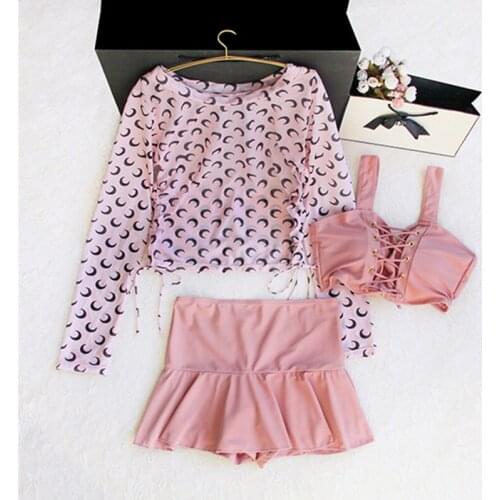 STAERK 2020 pink Bikinis Women Swimwear High Waist Swimsuit Halter Sexy Bikini Set Retro Bathing Suits Swimwear blouse