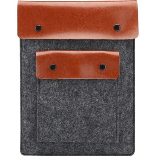 Laptop Bag For Macbook Genuine Leather Laptop Bag 2019 New Felt Notebook Sleeve 13/15 Inch Computer Tablet Computer Bags Clutch