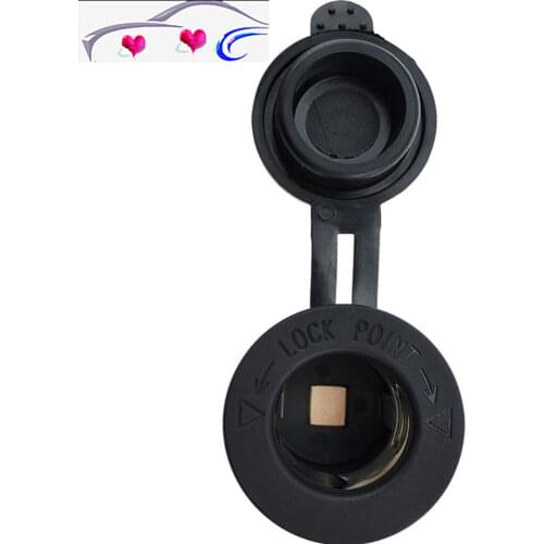 Easy To Be Installed Waterproof Car Power Socket Car Motorcycle Cigarette Lighter Plug 12 V -24 V Without 60cm Cable