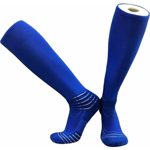 High-Elastic Nylon Non-Slip Towel Bottom Football Socks Mens Long Tube Deodorant Breathable Running Training Sports Socks