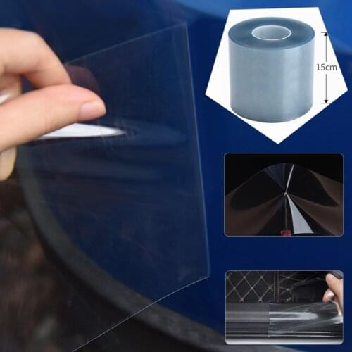 15cm x 1/2/5M Rhino Skin Sticker Protection Film Vinyl Clear High Strength Anti Scratch Transparent Sticker For Car Bumper Hood