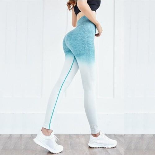 Women sexy High waisted yoga pants seamless Gym Compression Tights Seamless Pants Stretchy Run Fitness Leggings Hip Push Up pant