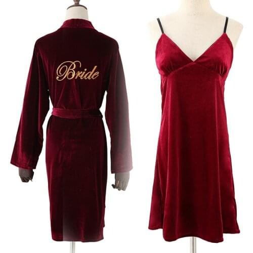 Golden velvet womens skirt suit is comfortable, loose and soft Sleep wear Sexy slip dress Red pink white blue dress