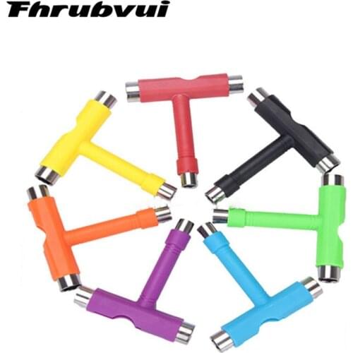 1 pc All-in-one T-type Skate Tool Screwdriver Socket Multi-functional Skateboard Adjusting T-tool