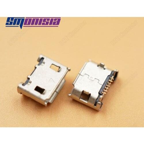 Smonisia 100pcs 7Pin Micro USB Tail Charging Connector FOR samsung Digital Product etc