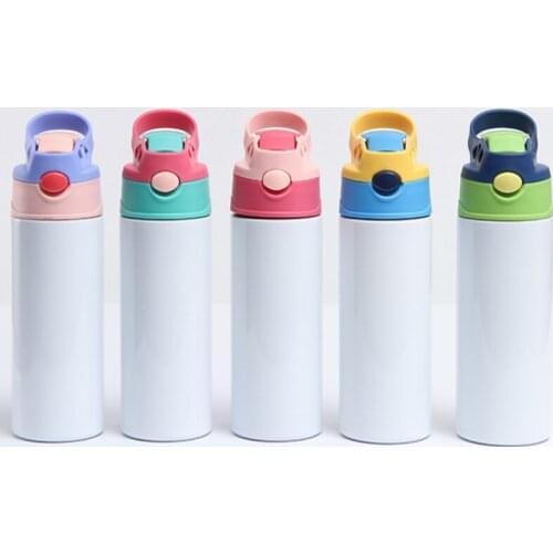 12oz Sublimation Straight Bottles Cups Kids Mugs 316 Stainnless Steel Baby Bottle Drinking tumbler Double Wall Vacuum bottle