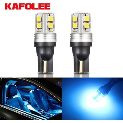 2PCS 600LM T10 CANBUS W5W LED Car Light Auto Clearance Reading Lamp Vehicle Dome Door Bulb Accessories Pure White Ice blue 12V