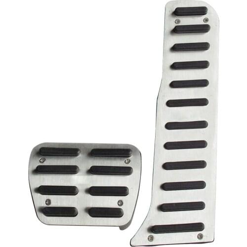 2pcs Car Automatic Transmission Accelerator Brake Pedal Cover Fit For VW Golf Jetta MK5 MK6 CC Scirocco B6