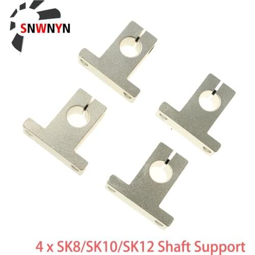 4PCS SK8 SK10 SK12 Linear Ball Bearing Rail Shaft Support Block XYZ Table For CNC 3D Printer Part RU SHIPPING