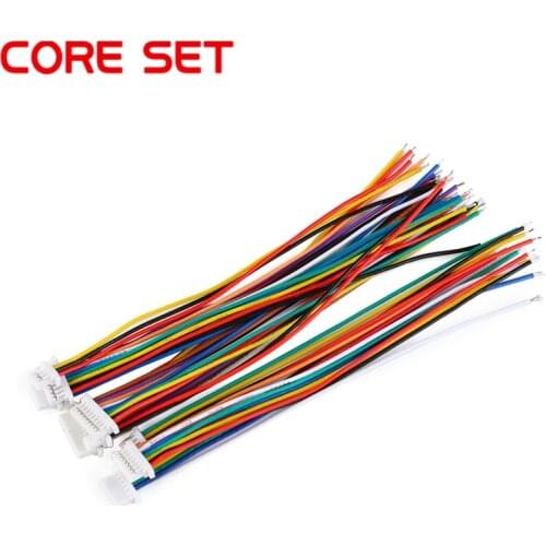 5Pcs SH 1.0 Wire Cable Connector DIY SH1.0 JST 2/3/4/5/6/7/8/9/10 Pin Electronic Line Single Connect Terminal Plug 28AWG 10cm