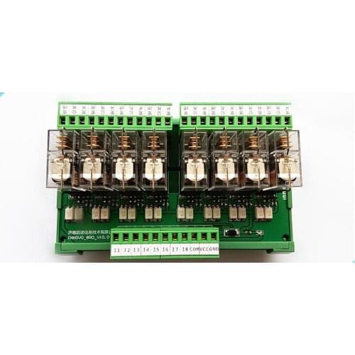8 Omron relay module driver board microcontroller module eight PLC enlarged board