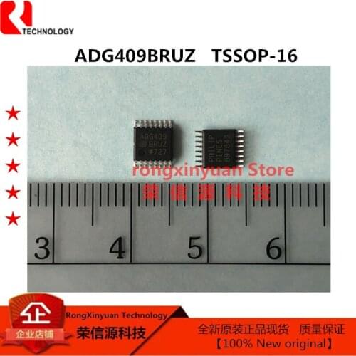 ADG409BRUZ TSSOP16 ADG409 LC2MOS 8-Channel High Performance Analog Multiplexers 4:1 100% New original