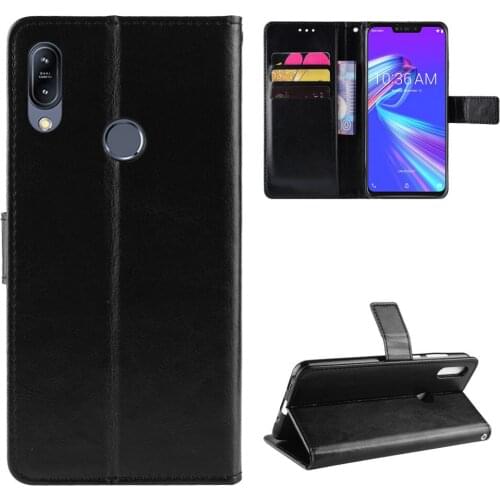 Fashion ShockProof Flip PU Leather Wallet Stand Cover Asus Zenfone Max M2 ZB633KL Case For Asus ZB633KL Phone Bags