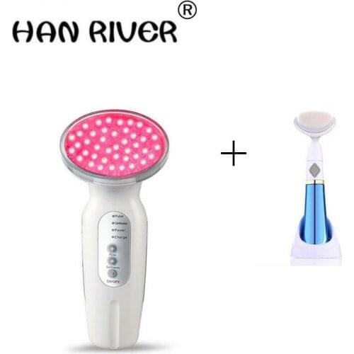 New practical facial beauty skin care health equipment ultrasonic whitening anti acne pimples aging wrinkles light treatment