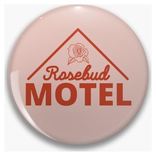 Rosebud Motel Soft Button Pin Lapel Pin Collar Cute Badge Gift Hat Creative Jewelry Women Metal Decor Funny Brooch Clothes