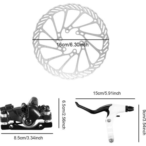 New Hot Sale 1 Set Of Disc Brake Front & Rear Disc Rotor Mechanical Brake Kit For Road Mountain Bike Bicycle Accessories