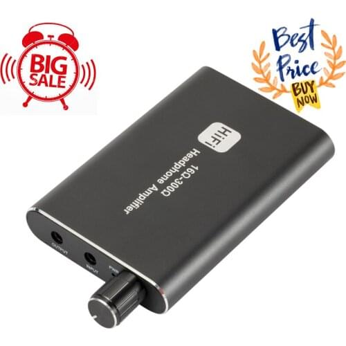 16-300Ω Bluetooth-Compatible Headphone Amplifier Portable 3.5mm Audio Earphone Amp HiFi Earphone Amplifier For MP3 Phone