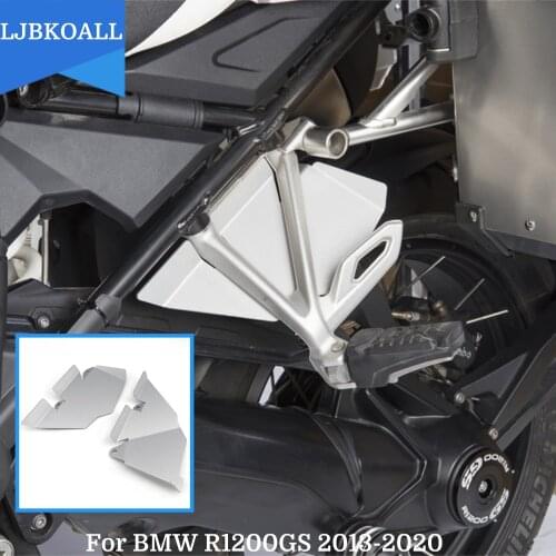 R1250GS 2018-2021 Motorcycle Rear Foot Pegs Pedals Mudguard Fender Seat Recess Cover For BMW R1200GS 2013-2020 LC Adventure 2014