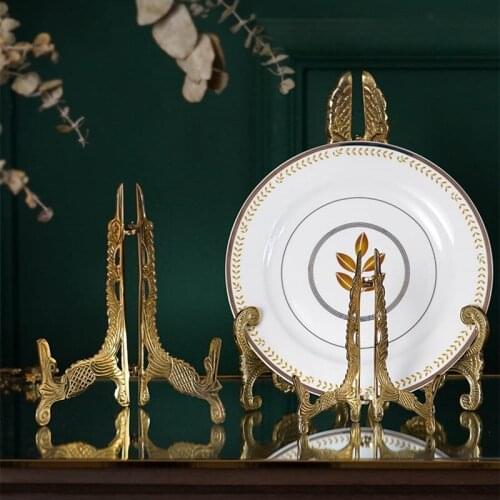 Plate holder Frame vertical display stand Painting bracket photoframe European retro Distressed Send a Gift Imported from India