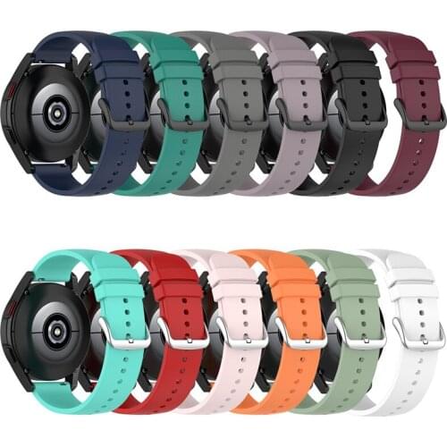 Silicone Straps For Galaxy Watch4 / Watch4 Classic Smart Bands Round Tail Replacement Sport Watchband