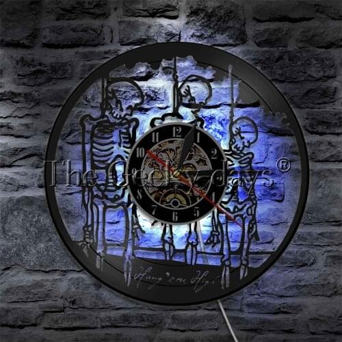 Scary Halloween Hanging Ghoul LED Horror Decor Grim Reaper Wall Light Color Changing Skeleton Night Light Wall Art