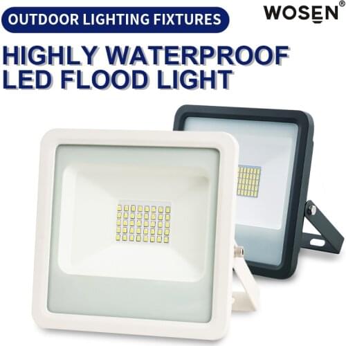 LED Floodlight 20W 30W 50W Ultra-thin LED Flood Light Spotlight Outdoor 220V Waterproof Outdoor Garden Lamp