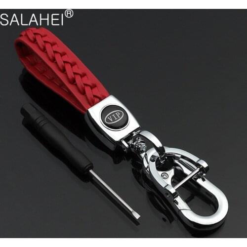 High Grade Hand Woven Keychains Horseshoe Buckle Key Rings Car Keyring Trinket Accessories