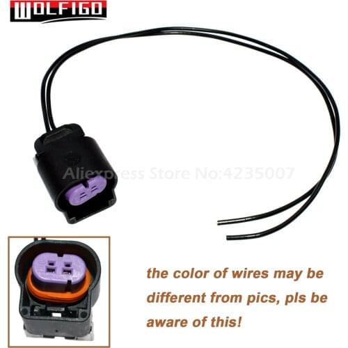 WOLFIGO New 1 PC / 5PCS For G-M Knock Sensor Connector Pigtail Harness 2 Wire 2003-up PT1629,PT2652,PT1804,13580877,88953268