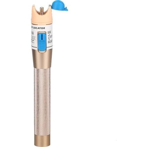 Golden 5km Red Pen Red Light Source Fiber Test Pen 1MW Visual Fault Locator Compliant St Fc Sc Connector Free shipping