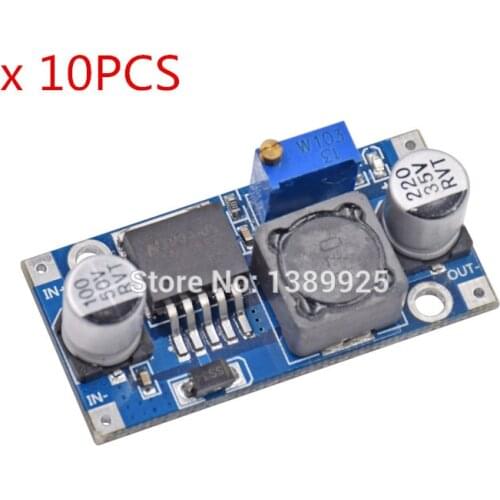 10pcs LM2596 LM2596S ADJ Power supply module DC-DC Step-down module 5V/12V/24V adjustable Voltage regulator 3A
