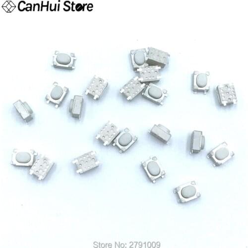 100 pcs/lot 4 PIN Micro Switch Switches Push Button 3x4x2.5 MINI Tact switch 3*4*2.5 4 pin tactile switch Button White