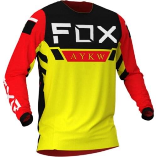 2021 Mens Downhill Jerseys AYKW Fox MTB Shirts Offroad DH Motorcycle Jersey Motocross Sportwear Clothing FXR Bicycle clothing
