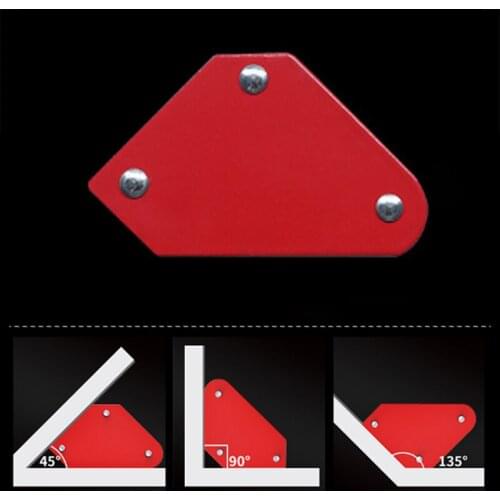 4PCS Mini Magnetic Welding Holder Triangle Welding Positioner Welding Auxiliary Fixing Clip Fixed Angle Soldering Locator Tools