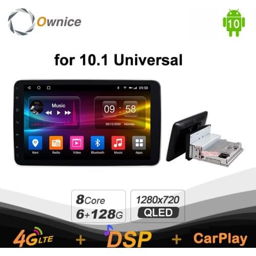 Ownice 10.1" 2din 1din Car Radio Android 10.0 Universal Multimedia Car Video Player for Nissan VW Toyota Support 4G LTE Carplay