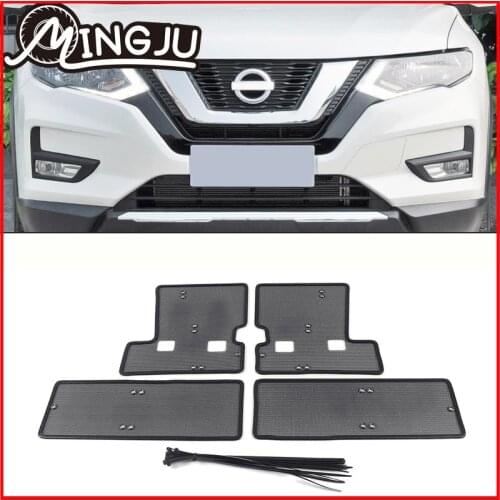 Car Grille For Nissan X-Trail X Trail T32 Rogue 2017 2018 2019 2020 2021 Insert Net Insect Screening Mesh Cover Accessories
