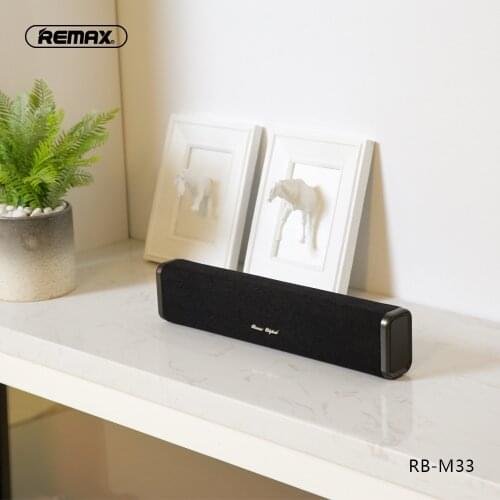Remax fabric serise wireless speaker Built-in 1200 MAH lithium battery Portable Bluetooth 5.0 support tf card usb drive RB-M33