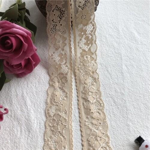 Beige lace high 3.5cm S1355 qualit lace cotton lace sewing Home Furnishing garment accessories DIY material