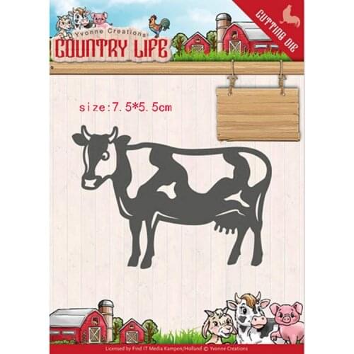 CH 2020 New Arrival Cattle Metal Cutting Dies 3D DIY Scrapbooking Carbon Sharp Craft Die Photo Invitation Cards Decoration