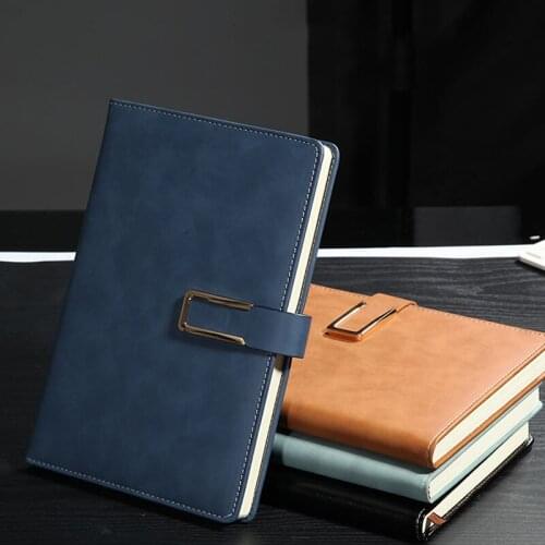 Business PU Leather Notebook Hardcover Diary Essential Sense Cover Notepad Ribbon Bookmark Multicolor Optional New