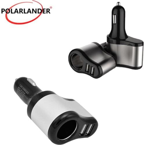 Dual USB Port Output Mobile Phone Car Charger Universal 120w Higher Conductivity Cigarette lighter ABS Material Multi-function